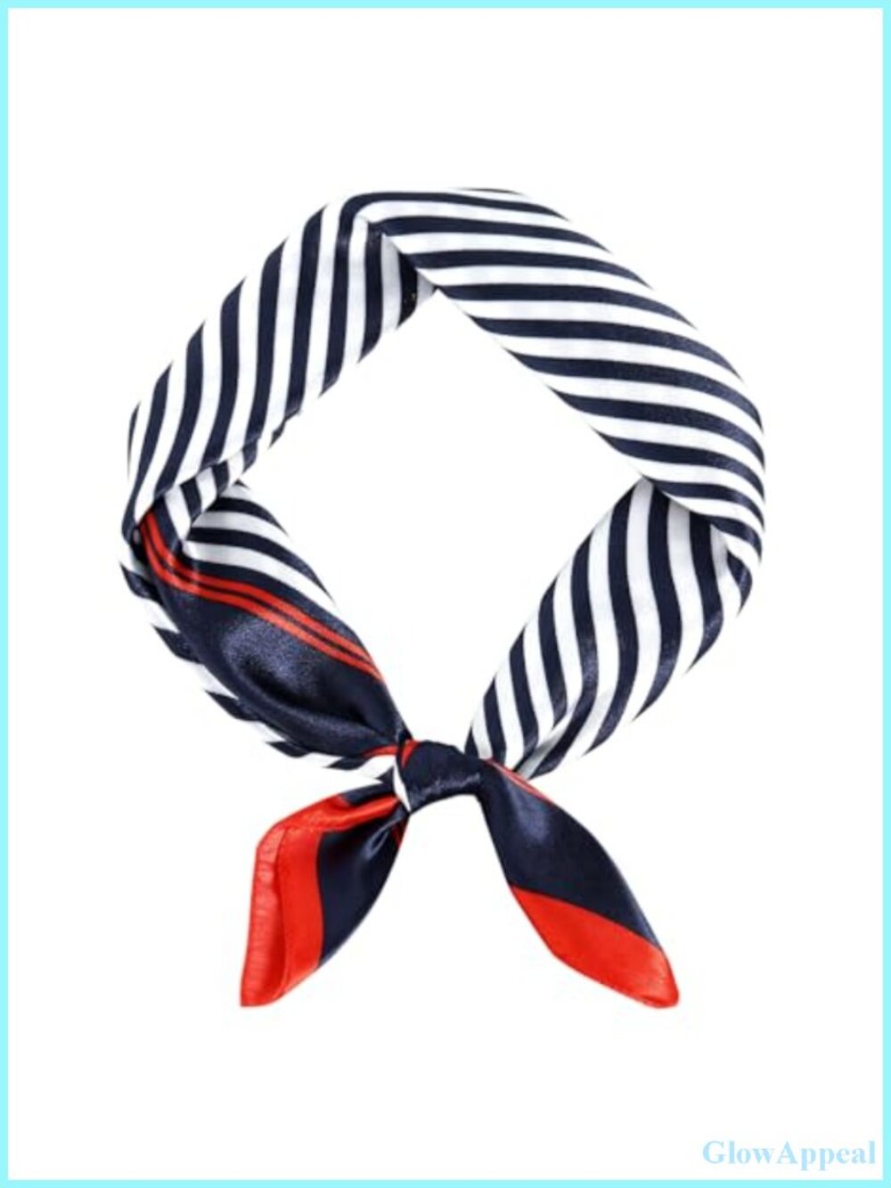 Silk Feel Polyester Neck Scarf Square Headband Ascot Cosplay Accessory
